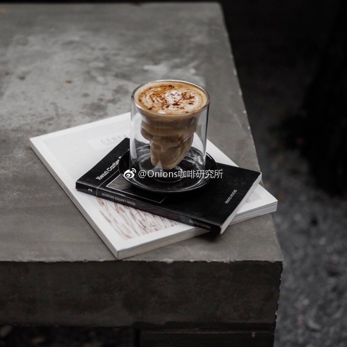 ins泰国咖啡厅骷髅头冷饮玻璃杯