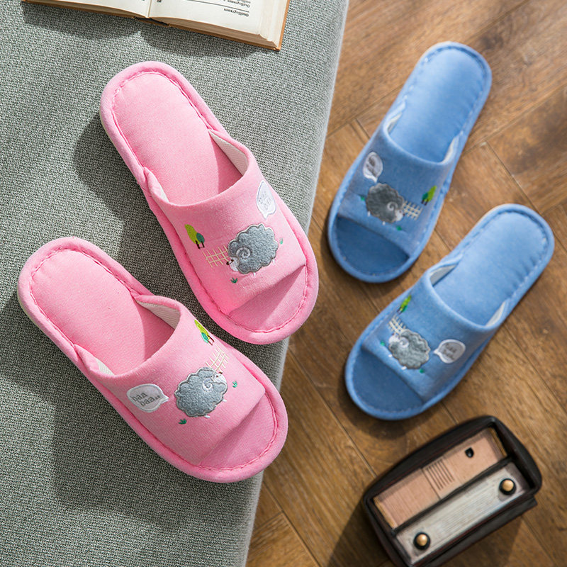 Four seasons household Cotton and hemp slipper spring and autumn Japanese lovers Home Furnishing Mute non-slip soft sole Flax slipper summerin the Home Fabric , Home slippers/Mules/Cotton mop/Home shoes  category - from Buy2taobao.com to provide professional Taobao agent buy service