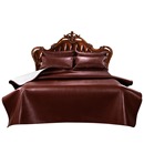 水牛头层水牛皮凉席三件套1.8m高端软硬真席子1.5米床垫加厚