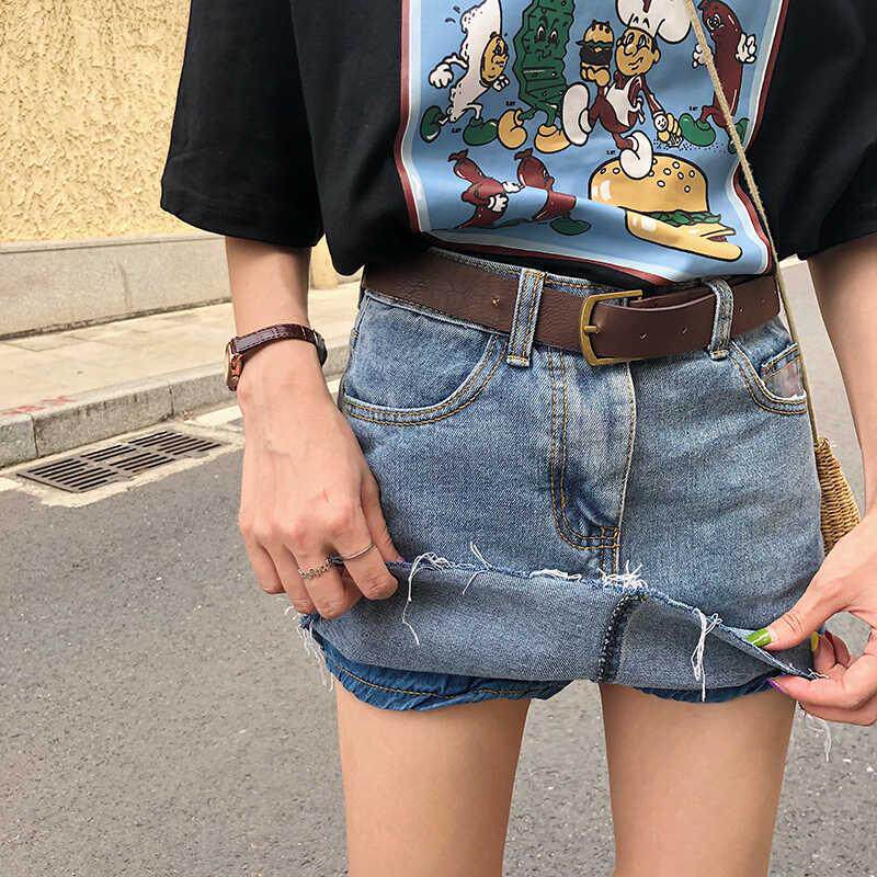 高腰牛仔裙半身裙女夏韩版新款复古简约修身学生防走光裙裤短裙潮在类目 女装/女士精品, 半身裙中 - 来自Buy2taobao.com提供专业的淘宝代购服务