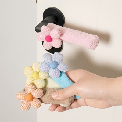 冬季加厚针织门把手保护套入户