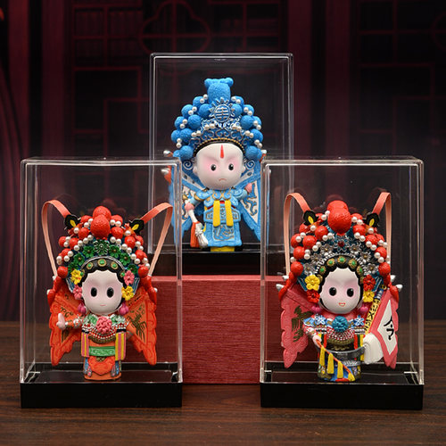 创意京剧脸谱娃娃摆件送老外礼品