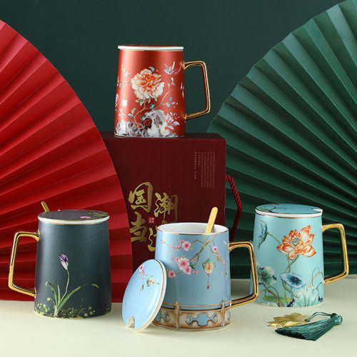 文化创意陶瓷马克杯女士国潮女生