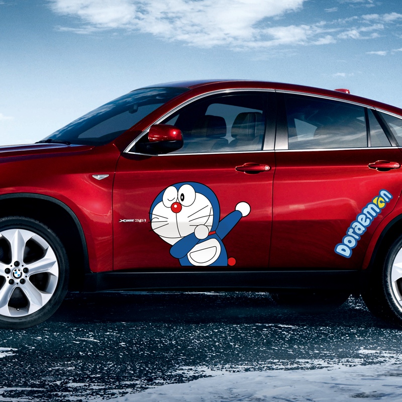 哆啦a梦汽车贴纸哆啦美磁性车贴