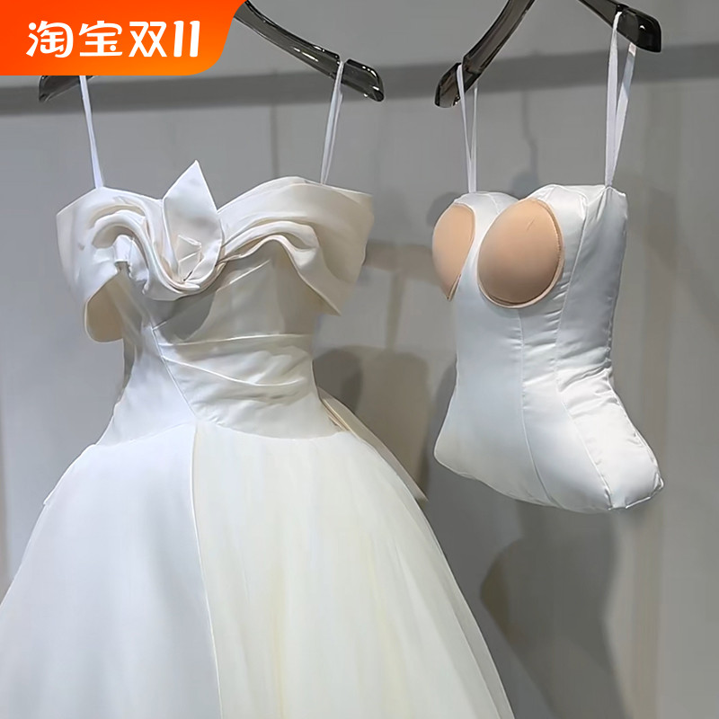 婚纱礼服半身软体填充悬挂假模特立体软撑展示架子服装模特道具女