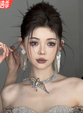 新娘耳环项链婚纱礼服晨袍耳饰品