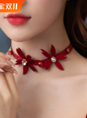 新娘森系项圈婚纱礼服锁骨链