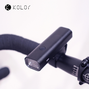 KOLOR自行车灯充电超亮手电筒强光骑行装备山地车灯单车配件装备