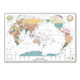 ZETTA FLORENCE新古典主义世界地理图中英文版 旅行足迹标注打卡