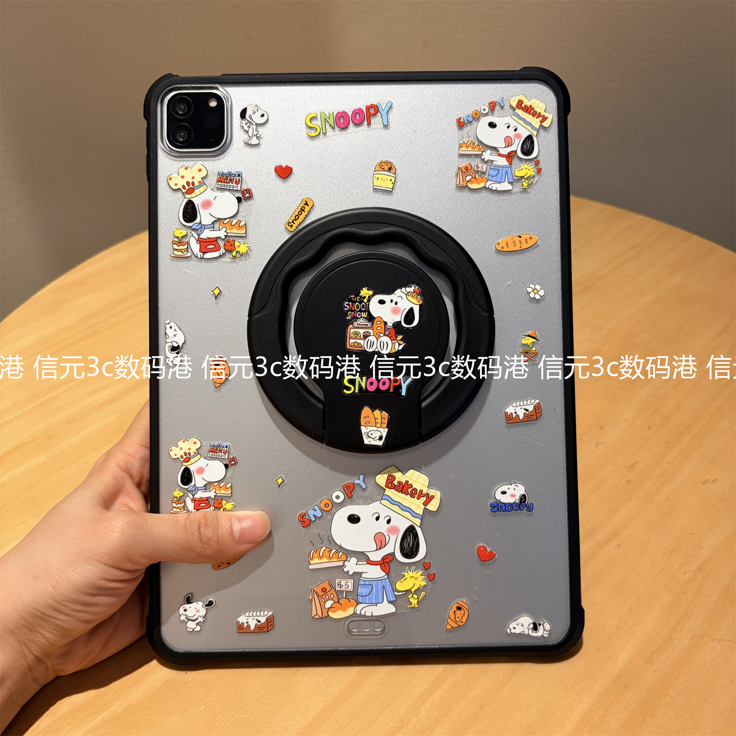 360度旋转支架亚克力适用苹果iPad保护壳Air11磨砂pro11寸10.2寸9.7第789代防弯air456平板套ipaid单后壳M543