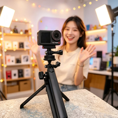 适用GoPro三折杆自拍杆