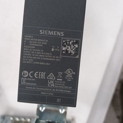 议价西门子SINAMICS驱动模块 6SL3120-1TE21-可维修