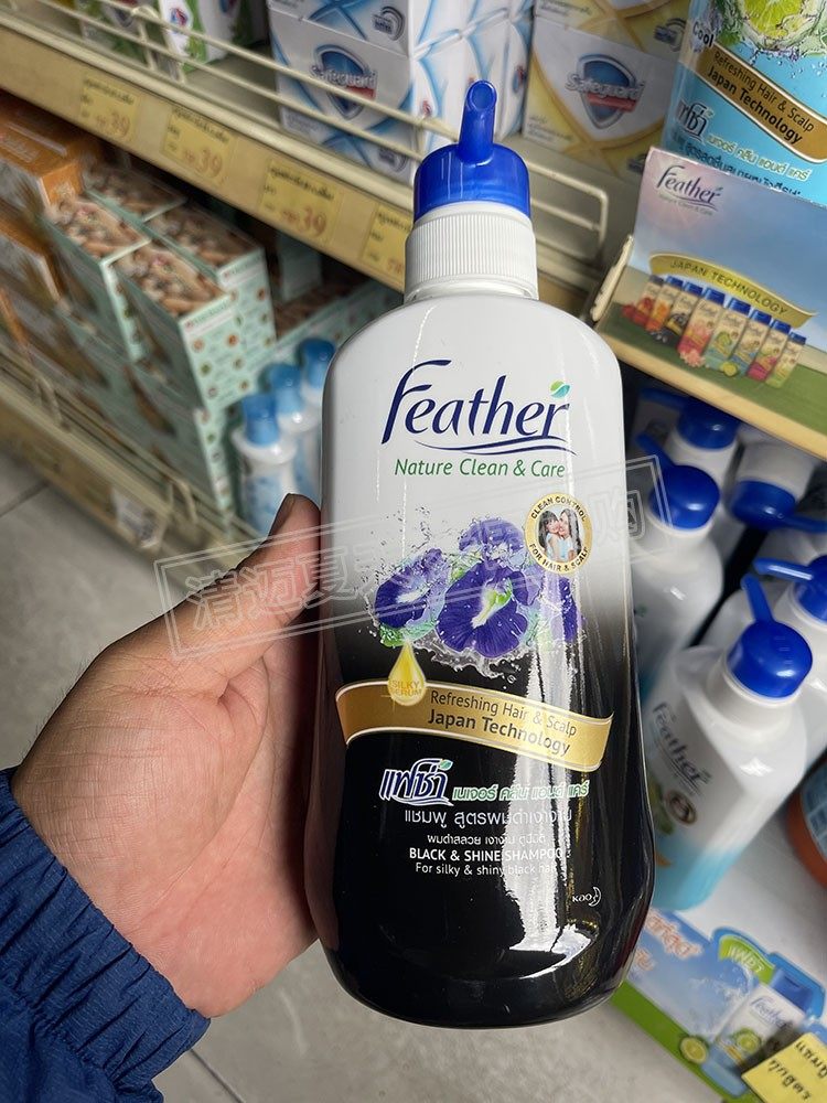 泰国直邮 花王洗发水kao feather蝶豆花玫瑰柠檬樱花蜂蜜芦荟护发