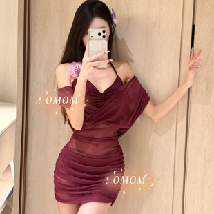 2026年新款 2608 性感深V包臀显瘦分体泳衣海岛海边度假泡温泉泳装