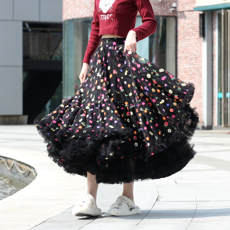 85cm超720度大摆A字跳舞蓬蓬裙