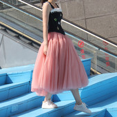 20多米自制重工秋冬新款 款 纱裙进口纱超大摆蓬蓬裙跳舞公主裙