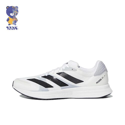 adidas Adizero RC 4 舒适 耐磨 白黑 低帮 跑步鞋 男款 GX8152