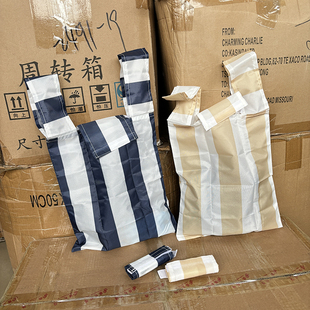 可折叠尼龙小号超市购物袋环保袋春卷式手提收纳袋便携清新买菜包