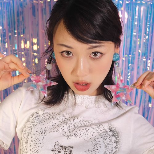 梦幻星星耳环bombcaca彩色夸张款