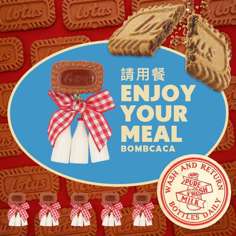 牛奶饼干趣味耳环bombcaca