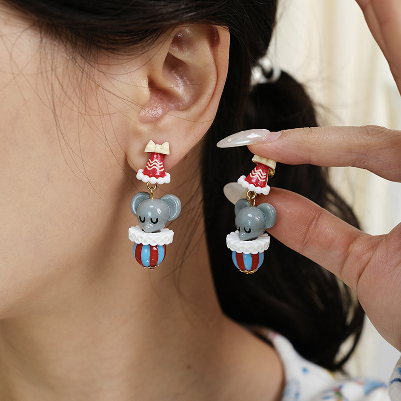 BOMBCACA童话小镇系列 不来梅的音乐家 马戏团童趣礼物小巧耳环女,饰品/流行首饰/时尚饰品新,耳环,淘宝优惠券,粉丝福利购,淘宝优惠卷