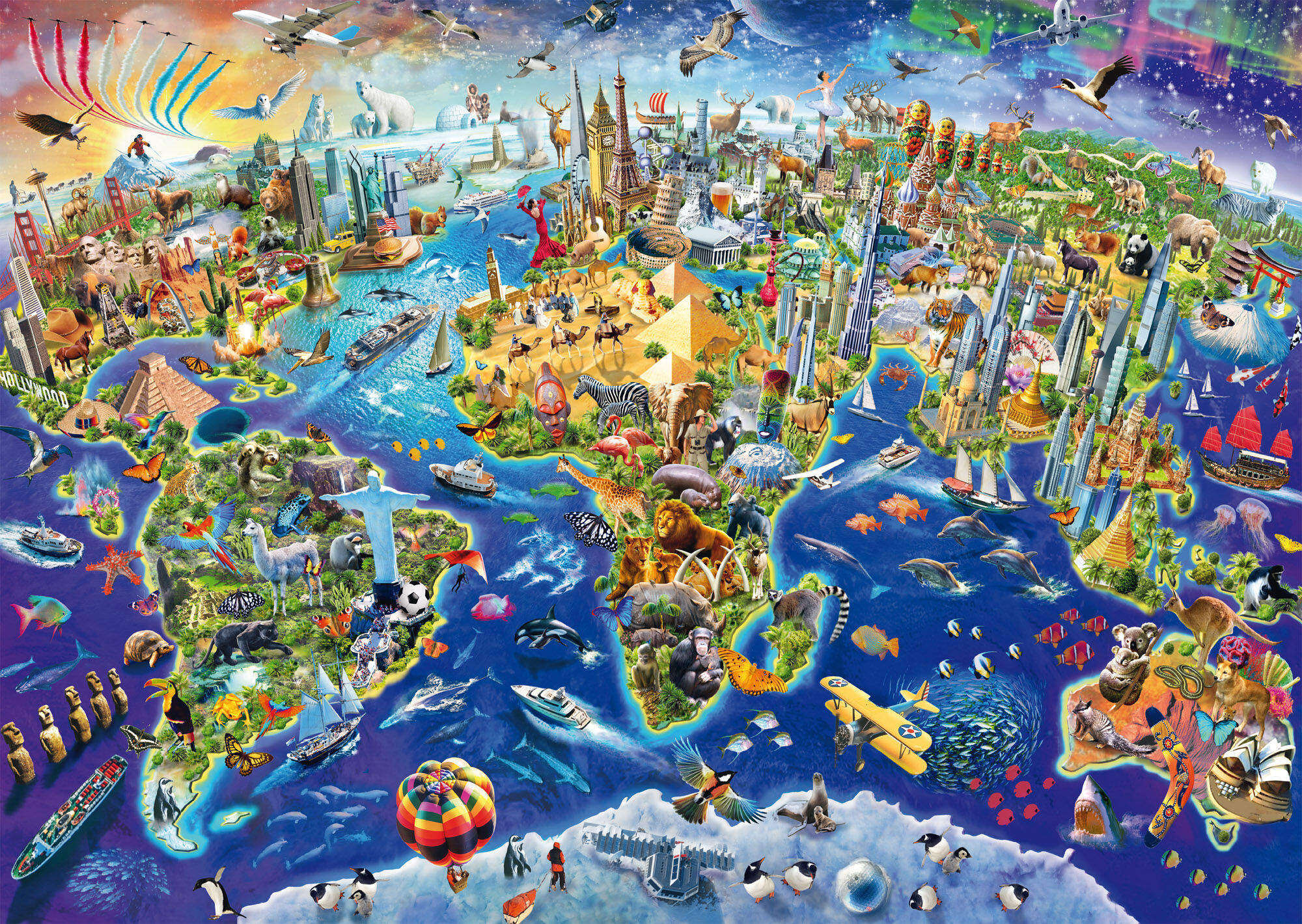 印花包邮新款法国DMC十字绣套件客厅名画风景油画 世界地标建筑1