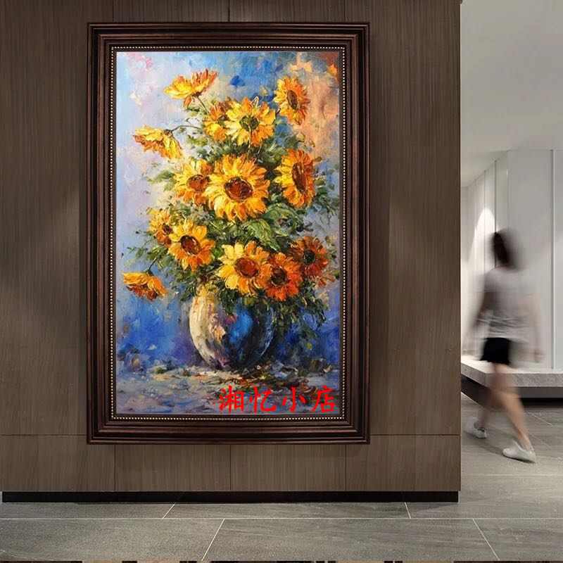 风景客厅卧室dmc欧式梵高十字绣