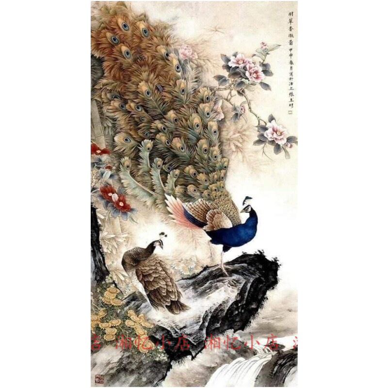 印花纯棉十字绣套件客厅卧室DMC