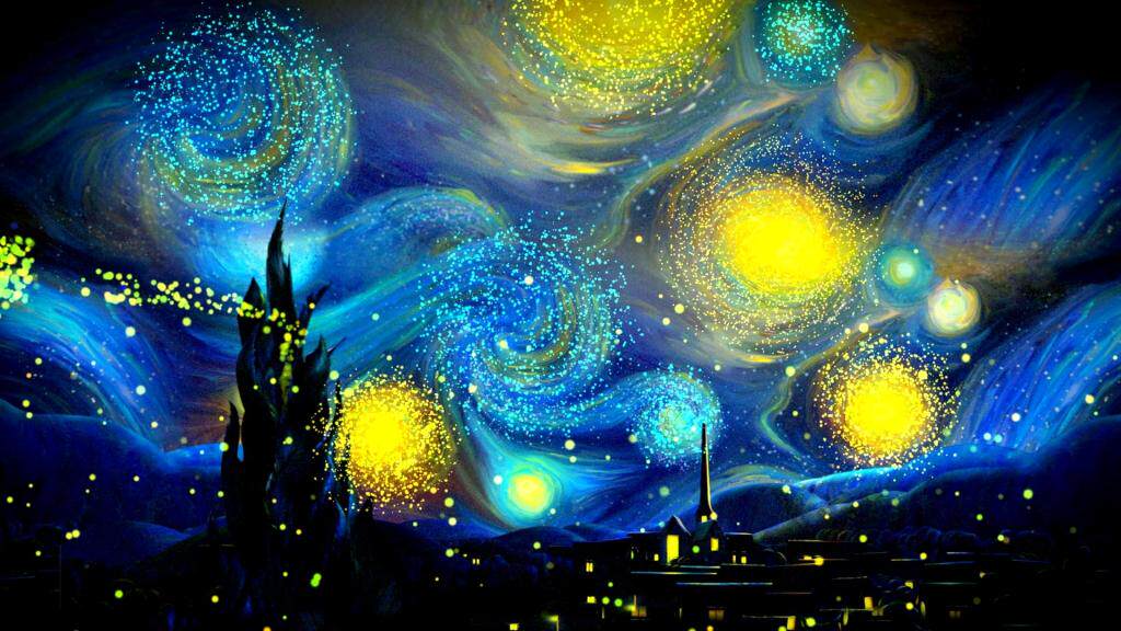 印花新款DMC纯棉线十字绣套件客厅卧室世界名画油画风景 星空星夜