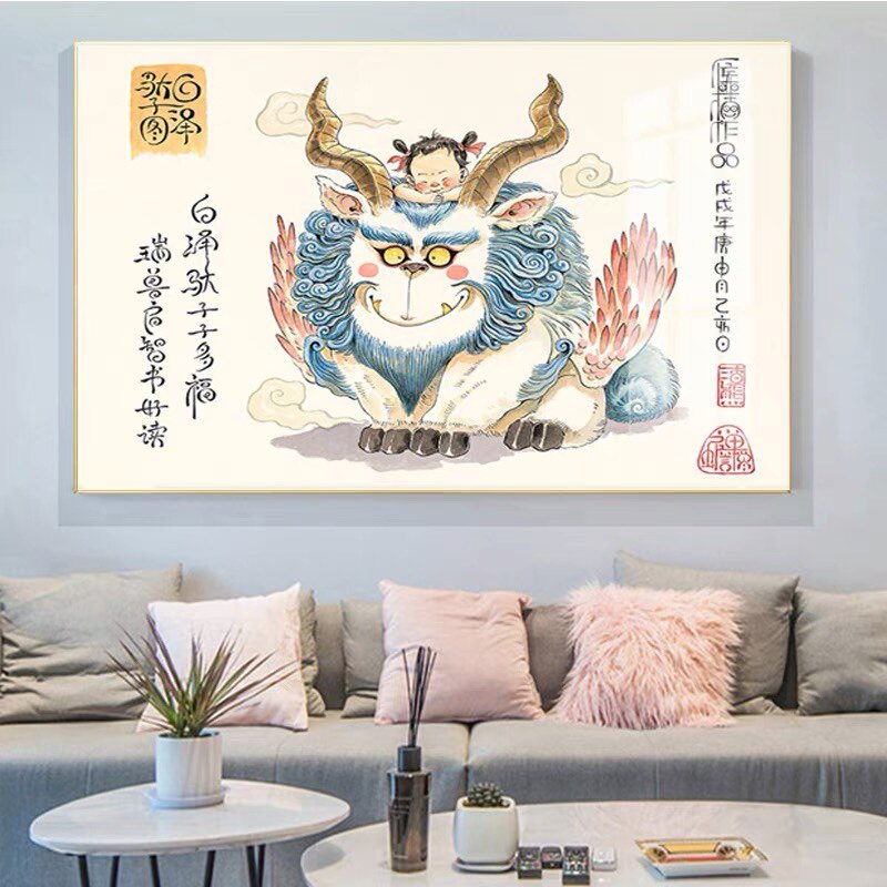 印花新款十字绣套件客厅大渣驼子