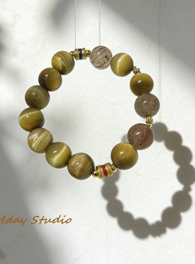 新中式虎眼石手串显白手链