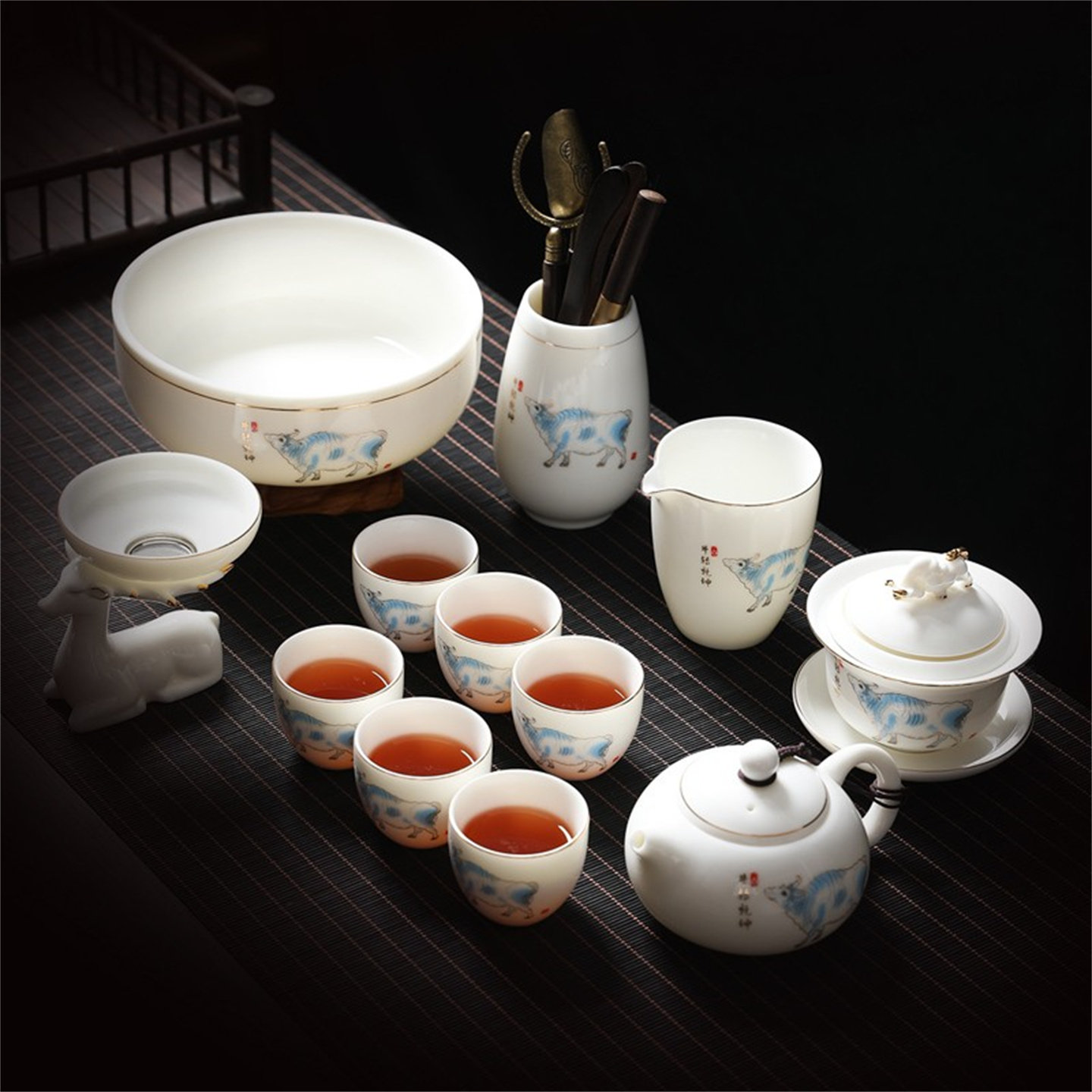 高档新款不烫手茶具套装图片