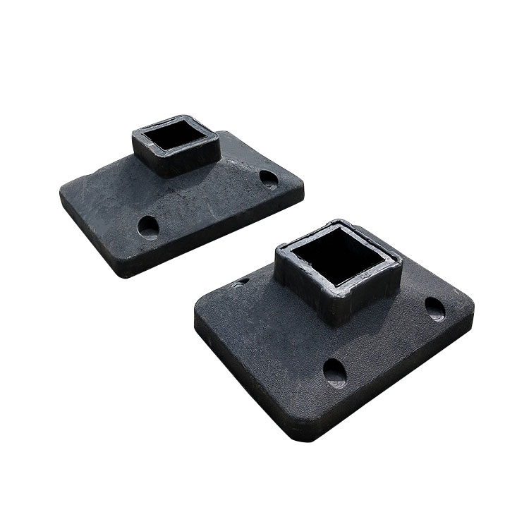 铸铁底座 护栏底座 橡胶底座 隔离栏 铸铁地墩 马路墩 铁皮底座i.