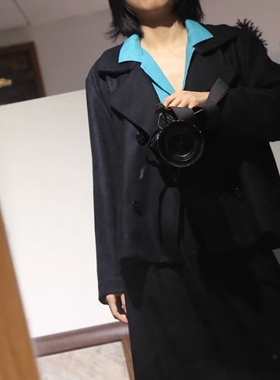 意大利面料的黑色终结者！一款堪称【wan美】的箱型短款廓型外套