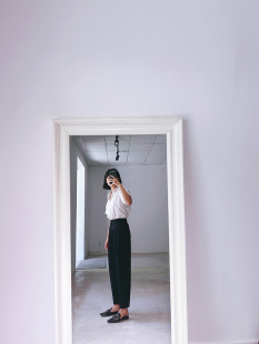 黑色提花精纺羊毛后松紧腰裤 面料天花板 子 进口面料 孤品秒杀