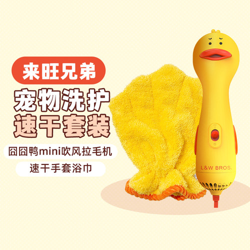 来旺兄弟狗狗吹风拉毛机器