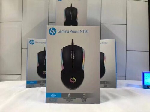 惠普原装m160鼠标 RGB 发光 有线USB鼠标