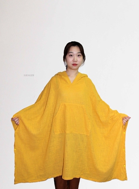 纯棉打坐披风打坐大斗篷打大坐披风禅修披禅修斗篷夏季