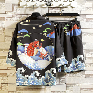 常年款夏季风道袍汉服开衫和服防晒衣套装上衣B370-TZ53-P70图片