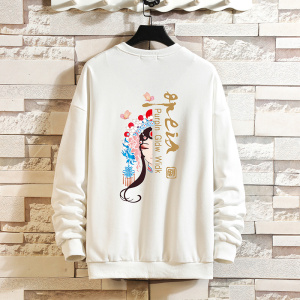 春秋冬季常年款内搭风港风日系印花上衣卫衣B370-W55P30，男装卫衣，电商B370-A