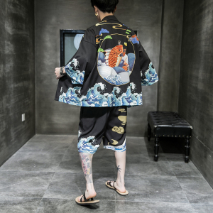 常年款夏季风道袍汉服开衫和服防晒衣套装上衣B370-TZ52-P70图片