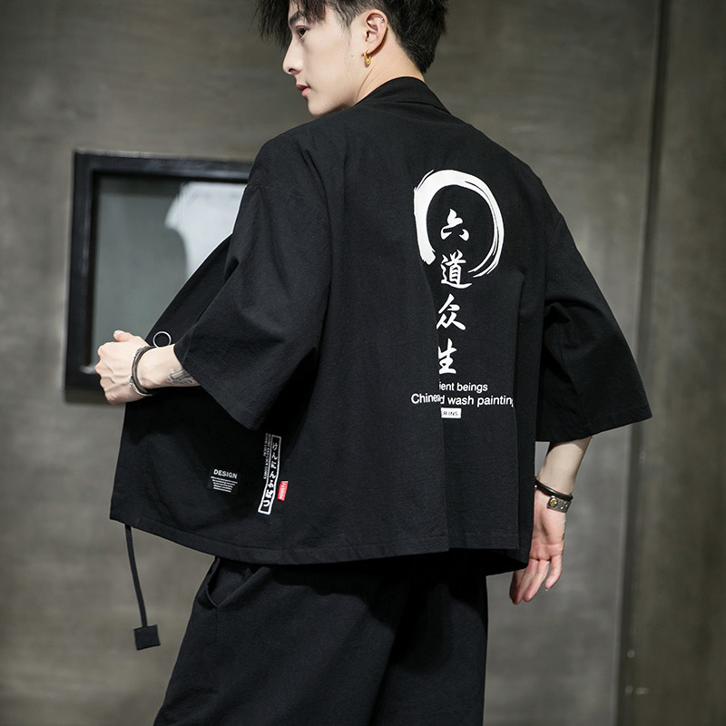 常年款春夏季风日系印花T恤大码宽松上衣套装B370-8810P35,男装T恤,电商B370-A