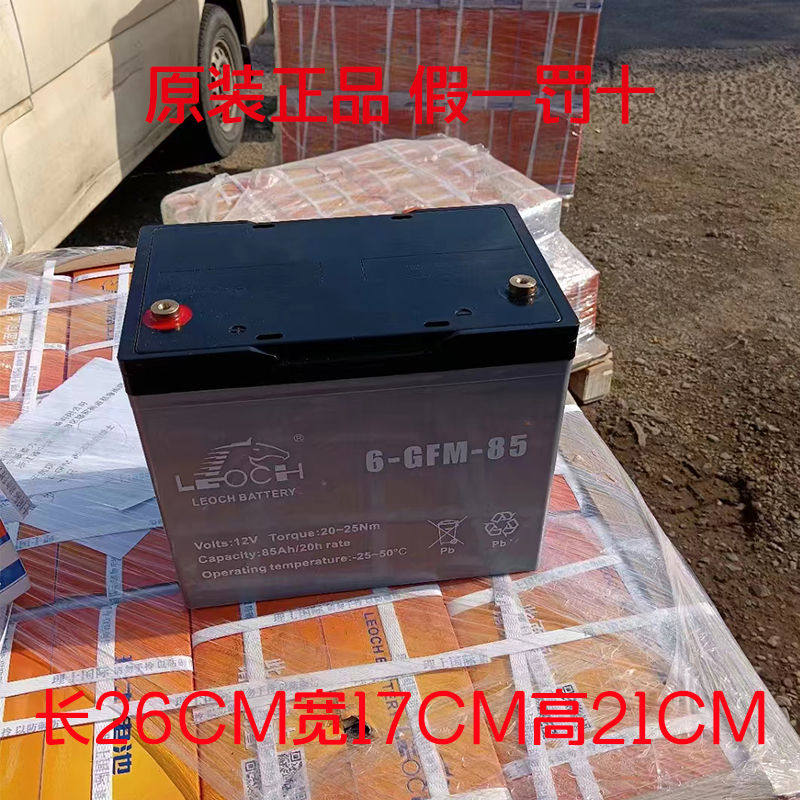 理士电池 6-gfm-85 动力蓄电池小金刚电动搬运车叉车电瓶 12v85ah