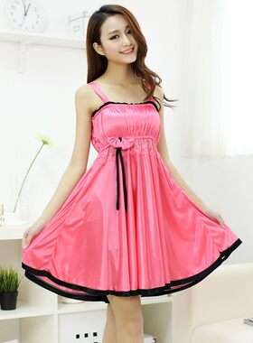 女士蕾丝情趣风家居服吊带睡裙
