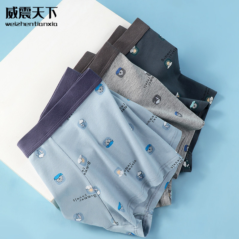 青少年发育期大童平角内裤