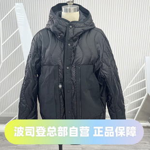 波司登秋季 运动轻暖中长连帽羽绒服 轻薄连帽鹅绒时尚