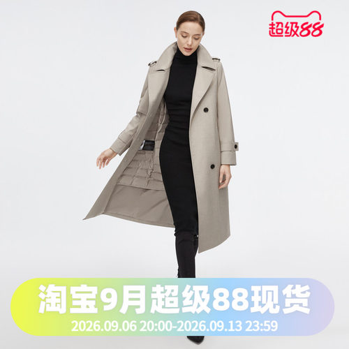 鹅绒风衣羽绒服波司登