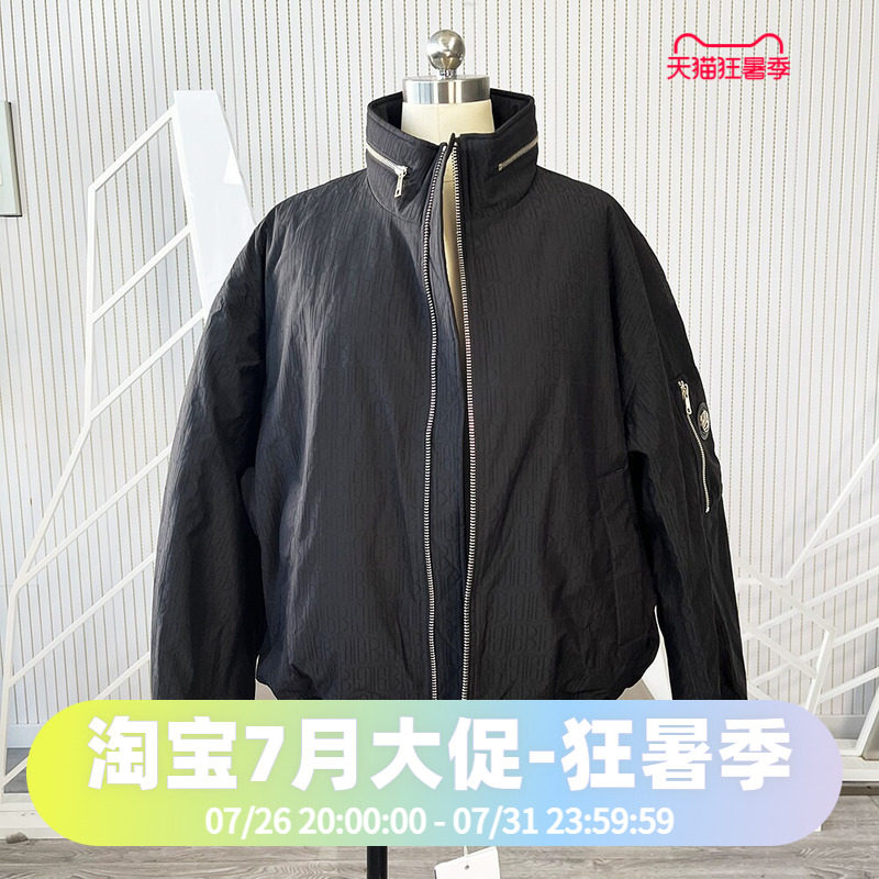 波司登2024时尚黑金系列酷飒立领短款男女同款夹克外套羽绒服