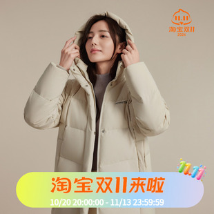 波司登2025款羽绒服女经典休闲中长廓形气质简约妈妈款百搭