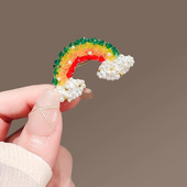 奥特莱斯品牌折扣店撤柜清仓捡漏轻奢彩虹云朵胸针outlets女配饰